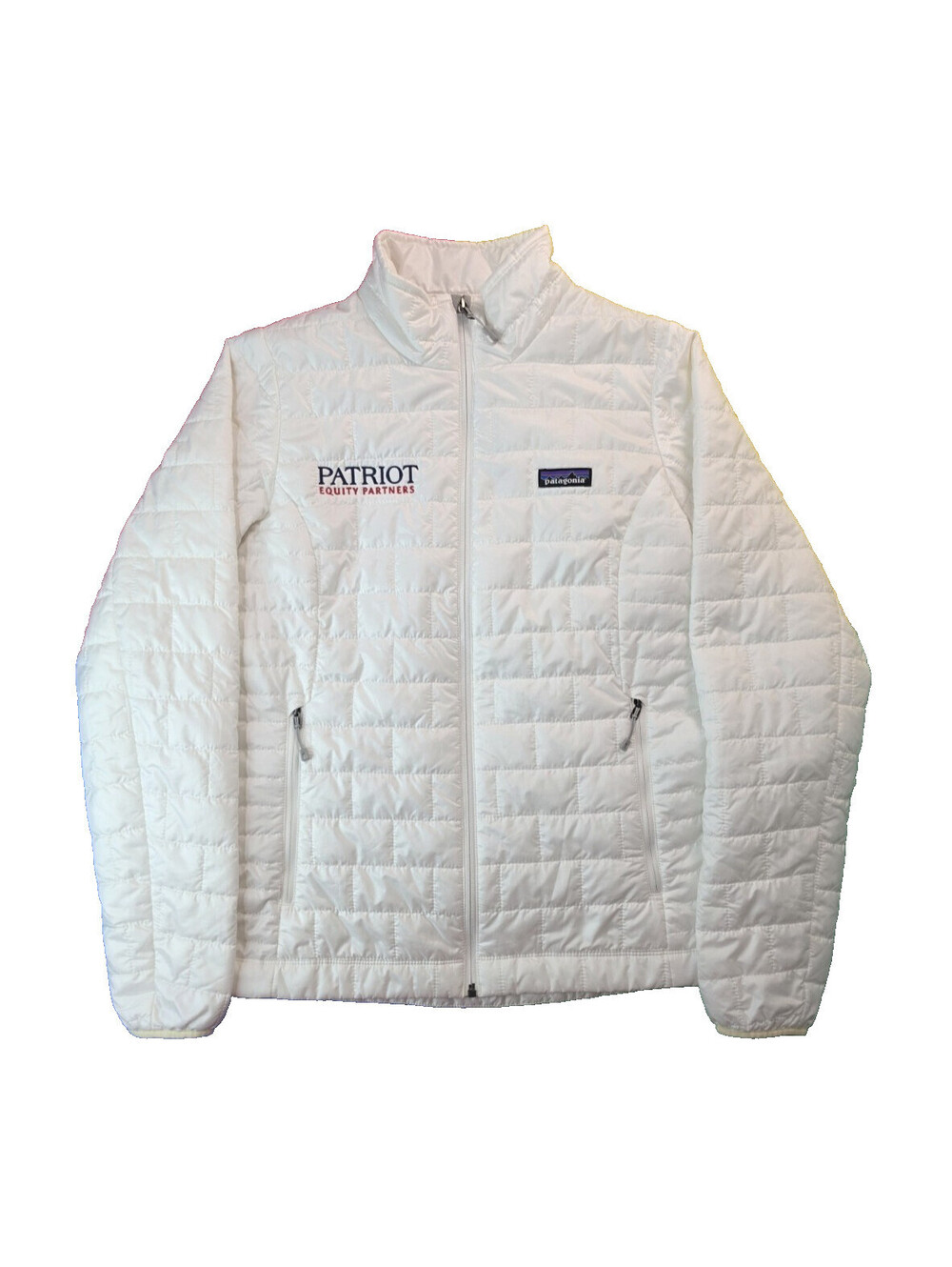 Patagonia Nano Puff White Brick Primaloft Zip Jacket Womens Size Medium M